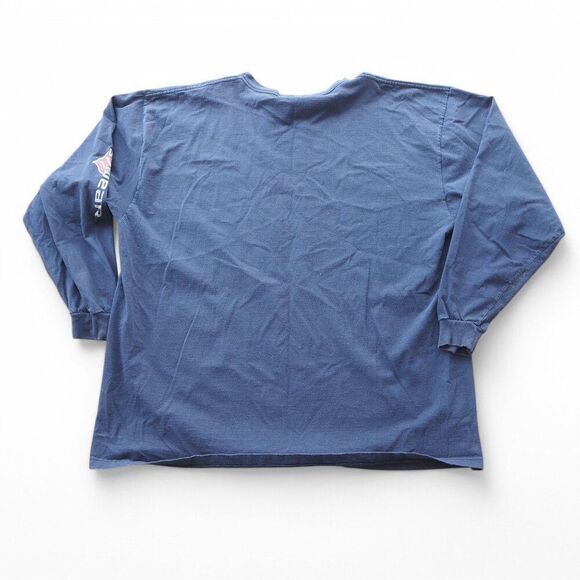 Rocawear Vintage 90s Y2K Long Sleeve Graphic Starburst T-Shirt Navy Men's 3XL - Picture 2 of 10